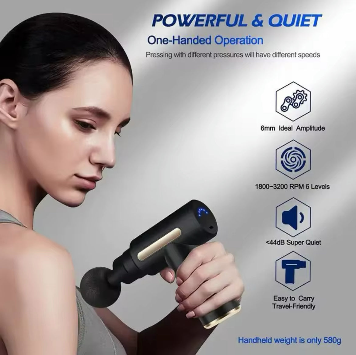 Mini Fascia Gun Home Massager Pocket Portable Mini Through Neck Membrane Grab